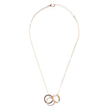 Fashion Chic Crystal Rhinestone Lovely Three Rings Design Necklace N72 Clear