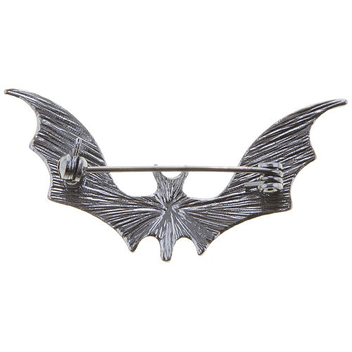 Halloween Costume Jewelry Spooky Bat Brooch Pin Neon Lime Green BH230