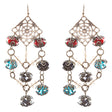 Bold Fashion Extraordinary Beaded Charms Design Dangle Earrings E853 Multi