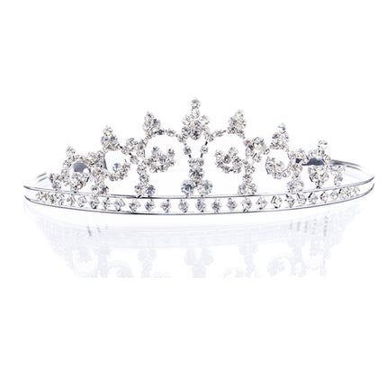 Bridal Wedding Jewelry Crystal Rhinestone Flowers Dazzling Hair Headband Tiara