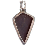925 Sterling Silver Natural Gemstones Agate Druzy Pendant FJSVP2088