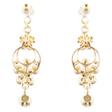 Bridal Wedding Jewelry Prom Beautiful Dressy Dangle Fashion Earrings E971 Gold