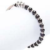 Lovely Crystal Rhinestone Cross Design Fashion Statement Bracelet B472 Black