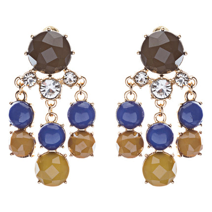 Contemporary Fashion Crystal Rhinestone Daring Design Dangle Earrings E852 Green