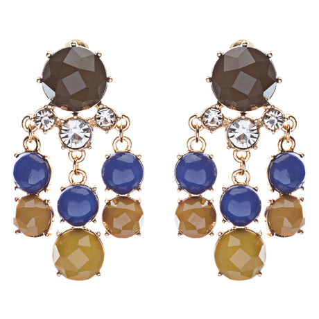 Contemporary Fashion Crystal Rhinestone Daring Design Dangle Earrings E852 Green